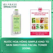 Nước Hoa Hồng Simple Kind to Skin Soothing Facial Toner 200ml - Hàng nhập khẩu